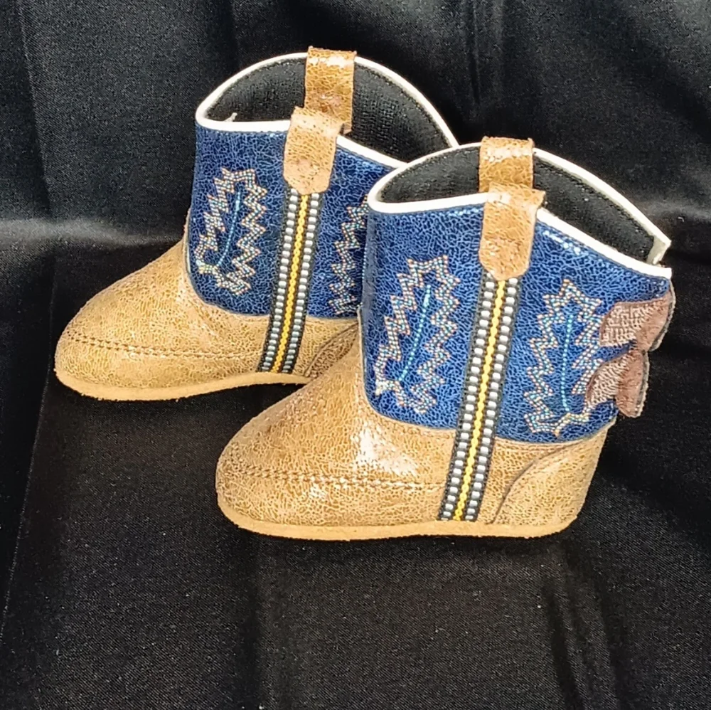 Old west infant girl boots size 2.0 - Picture 5 of 6